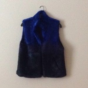 Faux fur vest